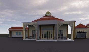 بناء مسجد في اندونيسيا مساحة 120 متر