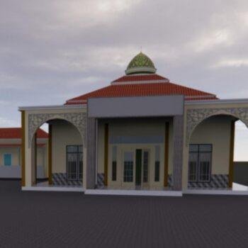 بناء جامع في اندونيسيا مساحة 120 متر