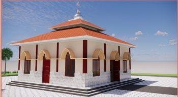 بناء مسجد في اندونيسيا مساحة 64 متر