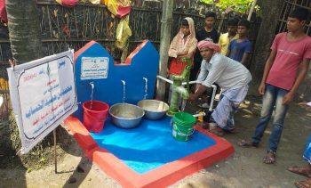 حفر بئر في (الهند) بماطور و3 صنابير