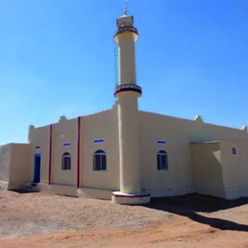 بناء مسجد في نيجيريا مساحة 100 متر