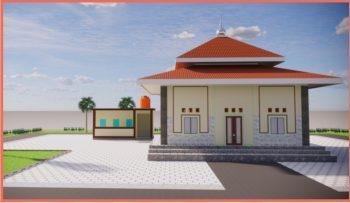 بناء مسجد في اندونيسيا مساحة 49 متر