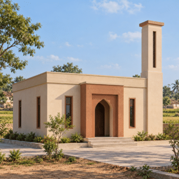 بناء مسجد في باكستان مساحة 36 متر