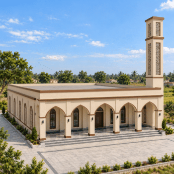 بناء جامع في باكستان مساحة 500 متر