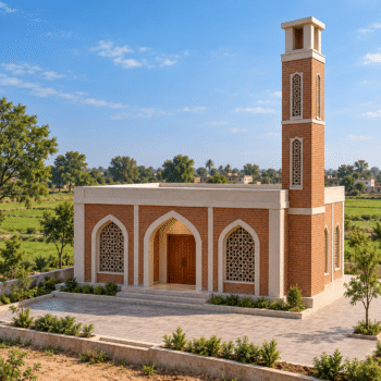بناء مسجد في الهند مساحة 64 متر