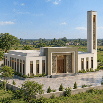 بناء جامع في الهند مساحة 300 متر