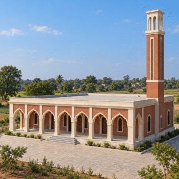 بناء جامع في الهند مساحة 400 متر